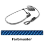 Preview: EASYLONG Hundeleine TWIST - M - 3m - blau mit schwarzem Swirl